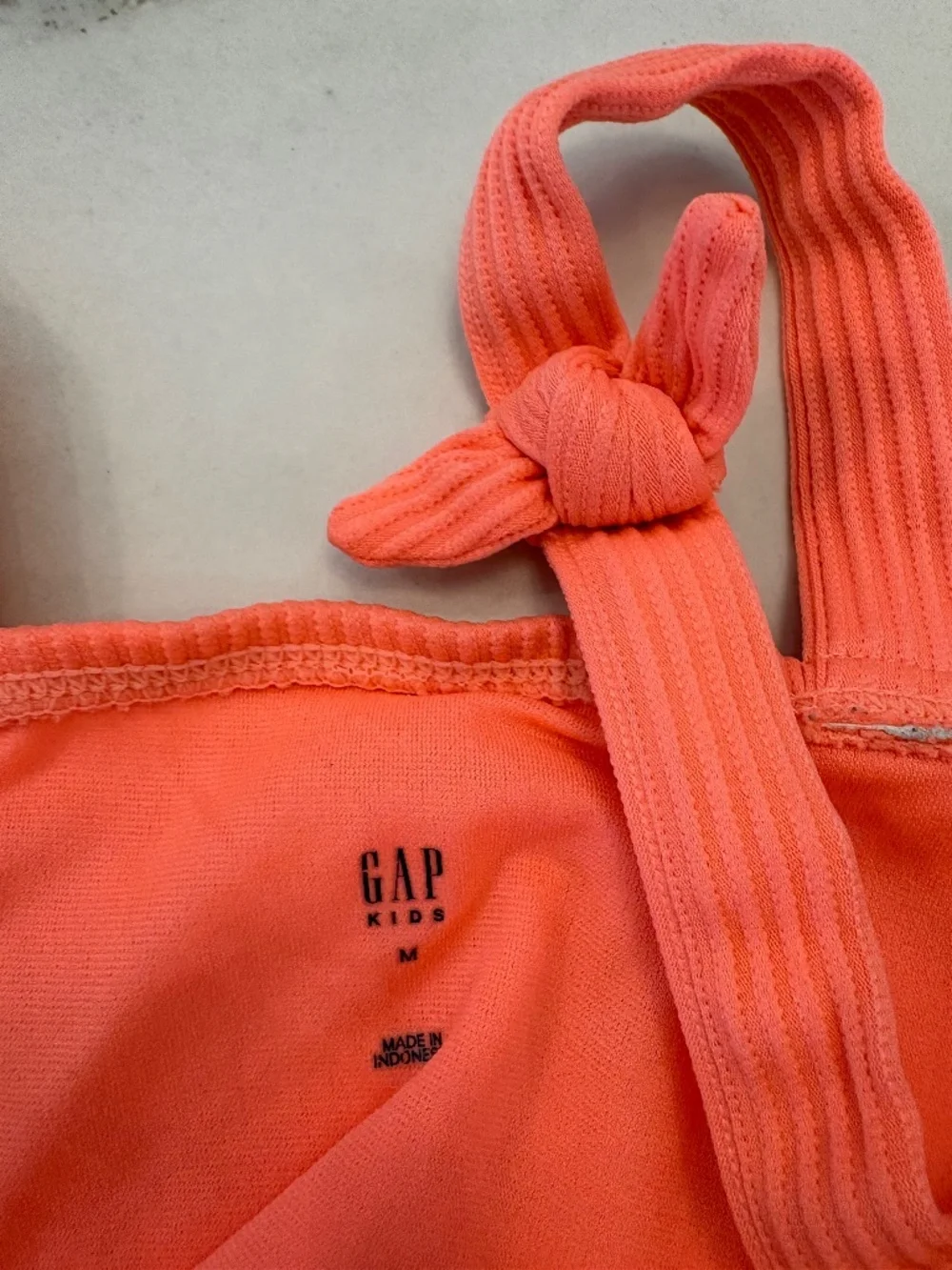 Gap Kids Neon Coral Two-Piece Swimsuit Size M (8)